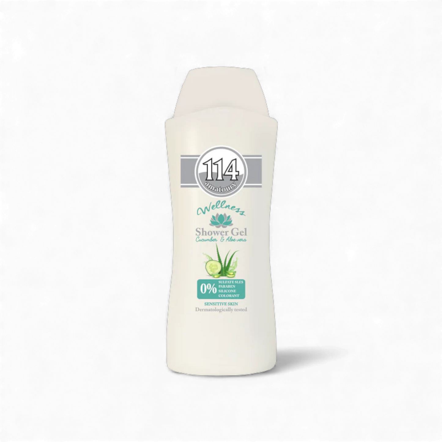 114 Shower Gel Wellness - SLES FREE Cucumber & Aloe Vera 650ml