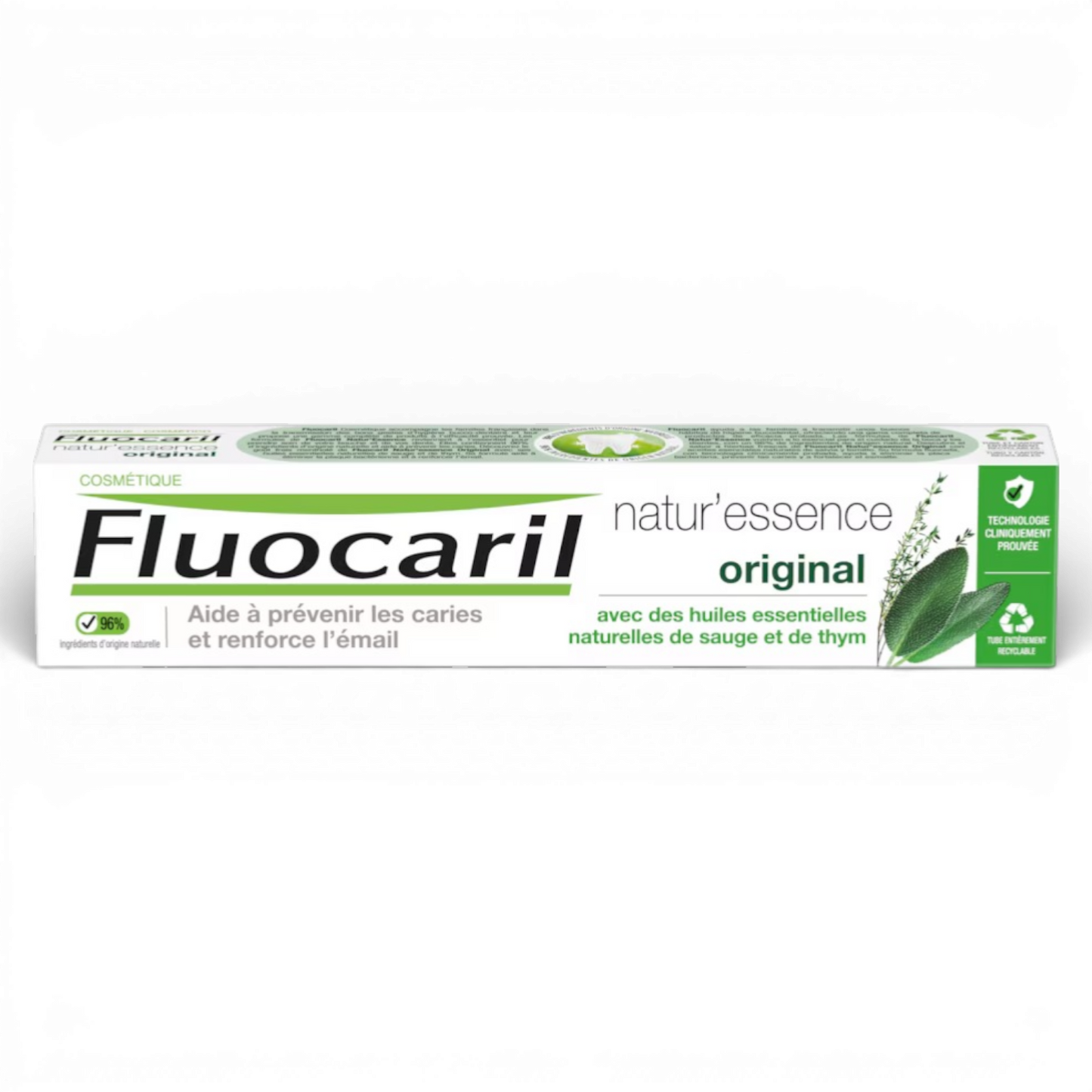 Fluocaril Natur’Essence Original Toothpaste – 75ml