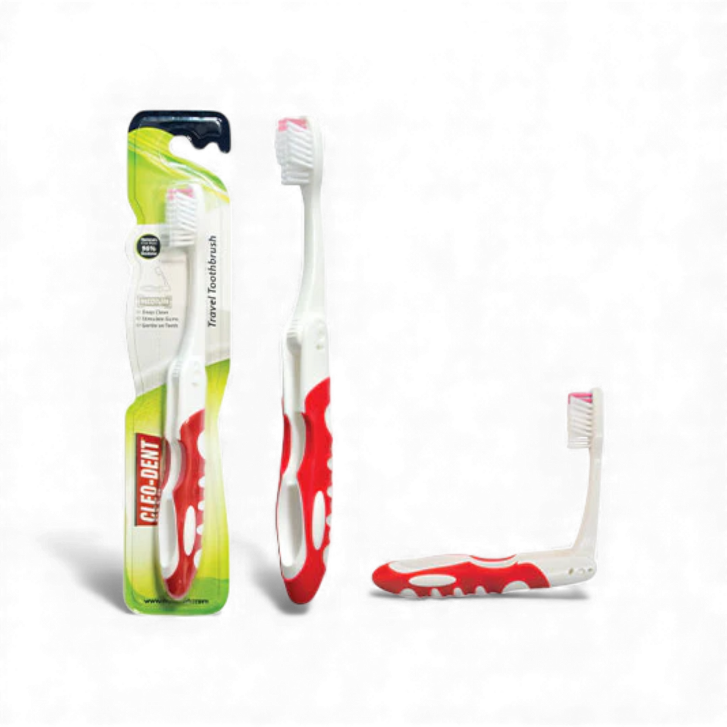 Cleo-Dent Travel Toothbrush – Medium