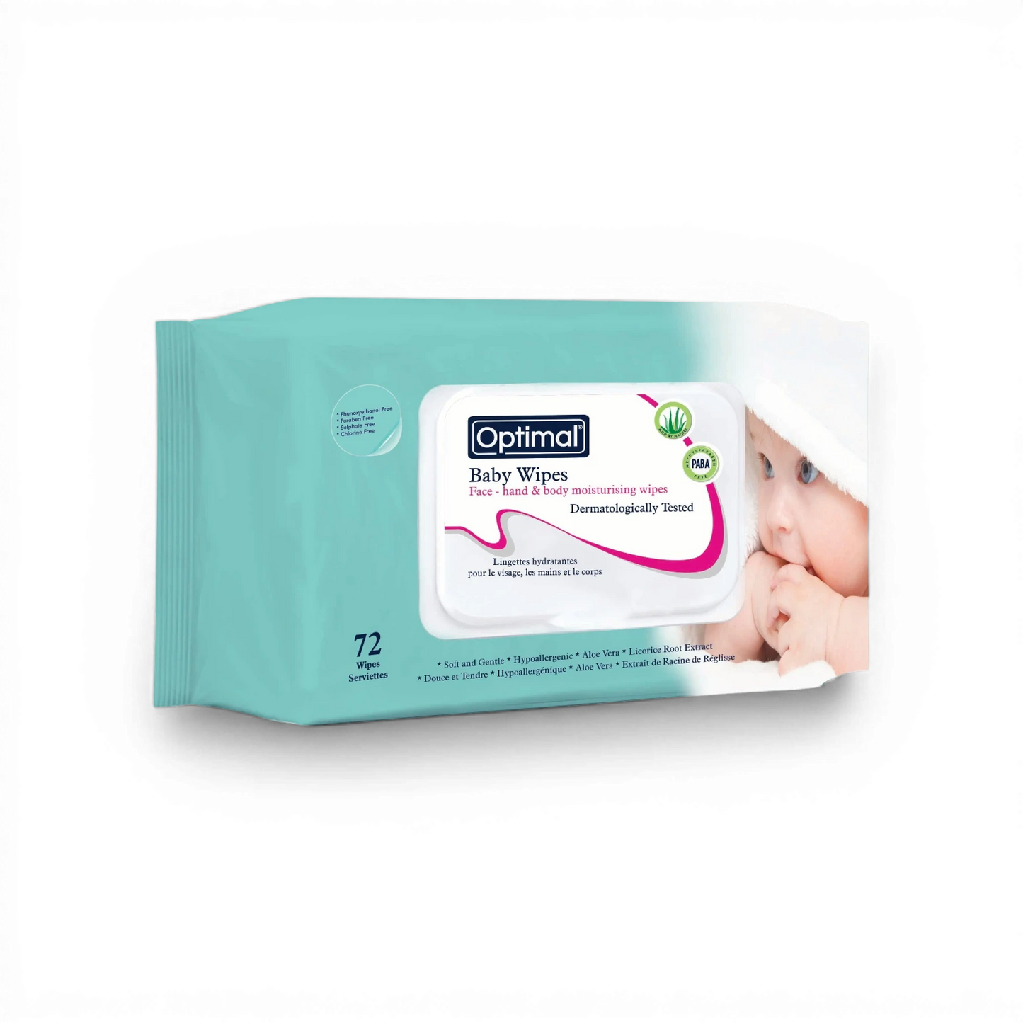 Optimal Baby Wipes – Face, Hand & Body Moisturising Wipes