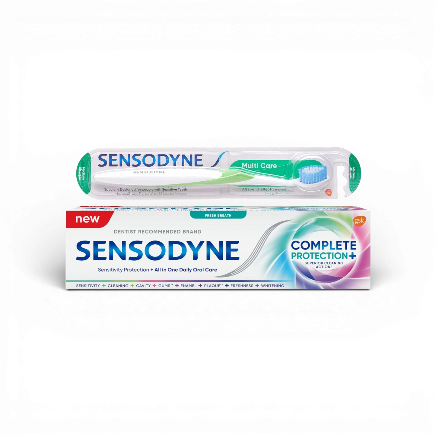 Sensodyne Complete Protection+ Toothpaste + Free Toothbrush – 75ml