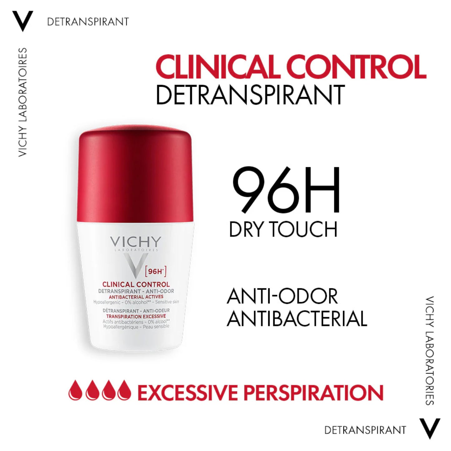Vichy Clinical Control 96H Anti-Perspirant Deodorant for Women – 50ml