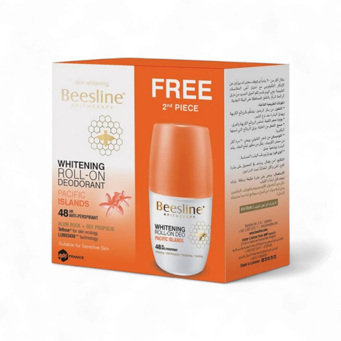 Beesline Pacific Island Roll-On Deodorant - Buy 1 Get 1