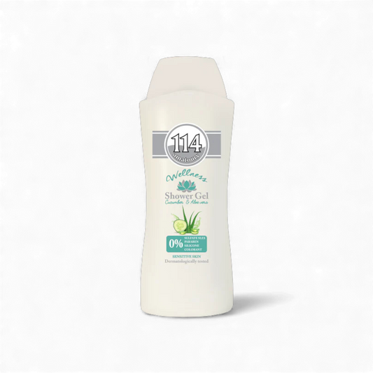 114 Shower Gel Wellness - SLES FREE Cucumber & Aloe Vera 650ml