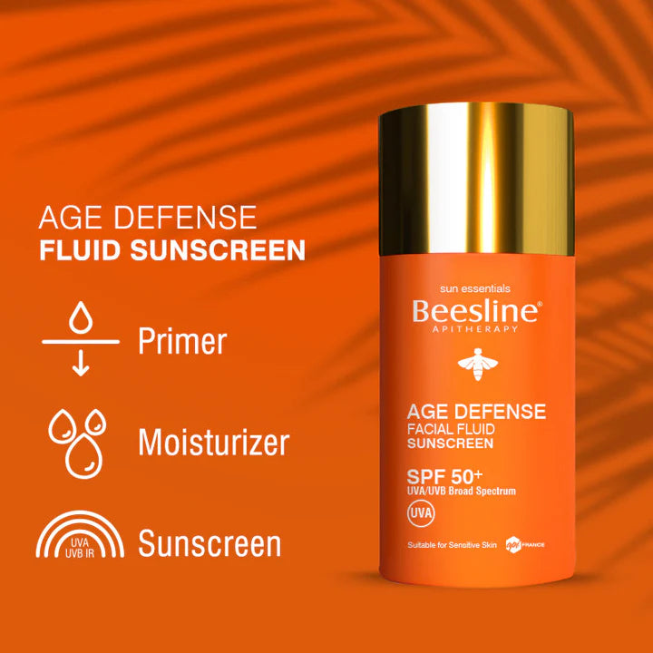 Beesline Age Defense Facial Fluid Sunscreen SPF 50 - 40ml