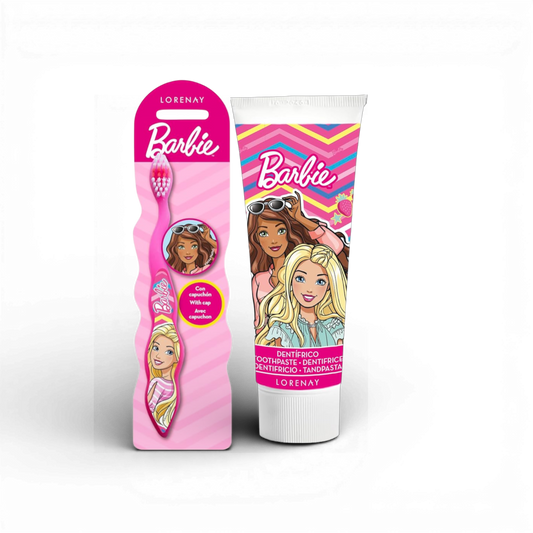 Barbie Kids Toothpaste + Toothbrush Set (Fluoride) – 50ml