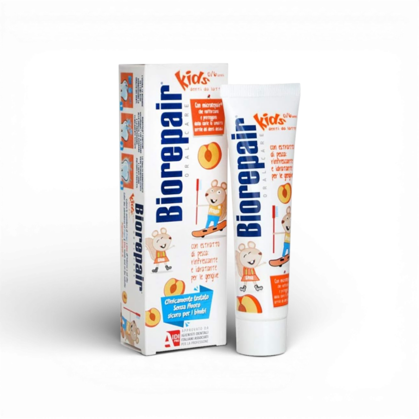 Biorepair Kids Toothpaste (Peach) 0–6 Years – 50mla