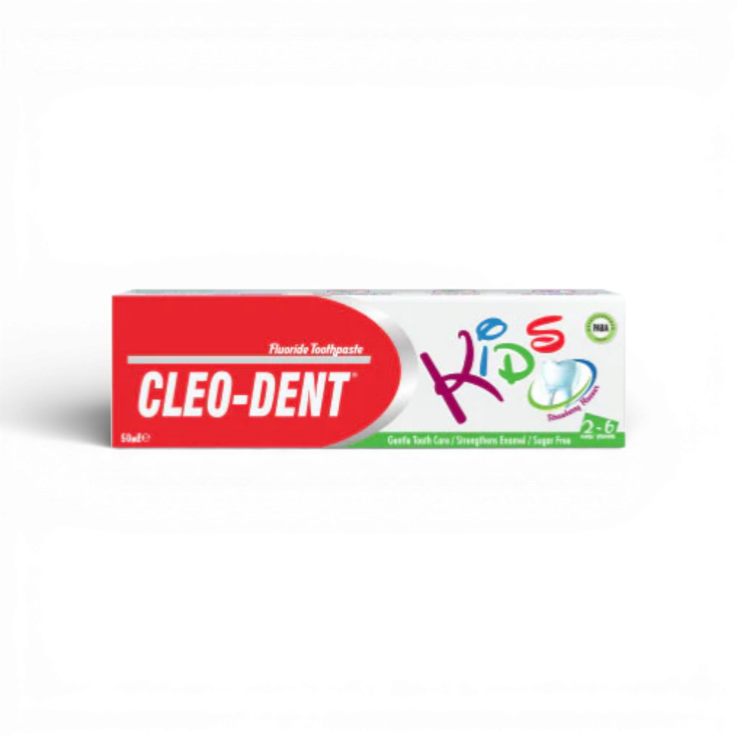 Cleo-Dent Kids Fluoride Toothpaste (Strawberry) 2–6 Years – 50ml