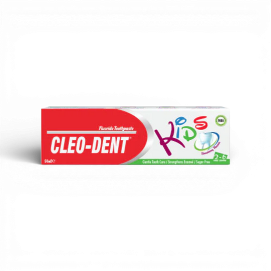 Cleo-Dent Kids Fluoride Toothpaste (Strawberry) 2–6 Years – 50ml