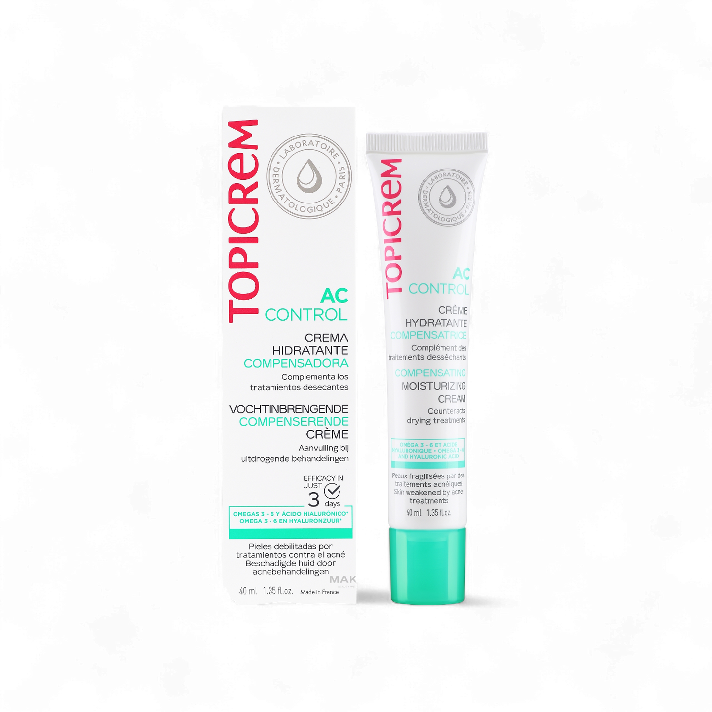 Topicrem AC Control Compensating Moisturizing Cream – 40 ml