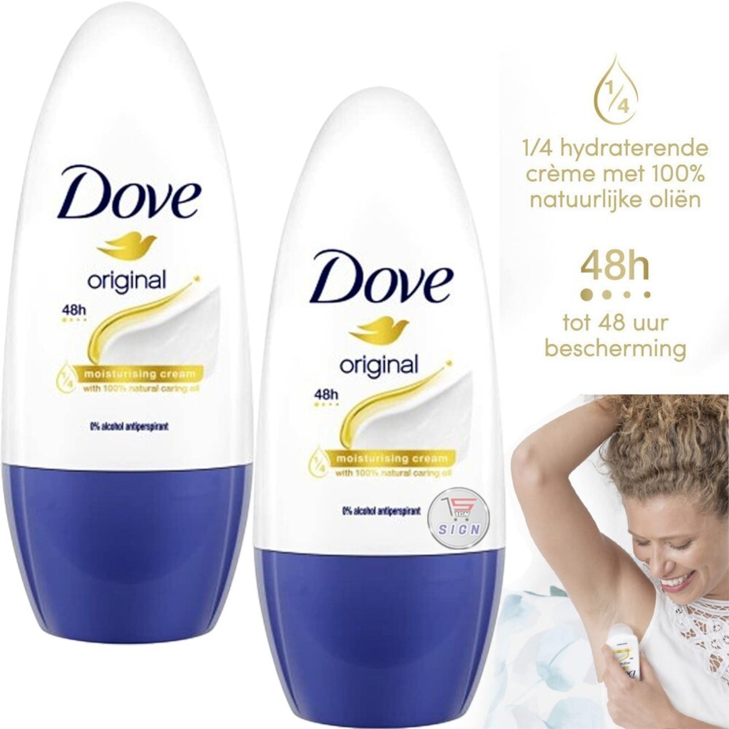 Dove Original Deodorant Roll-On – 50ml