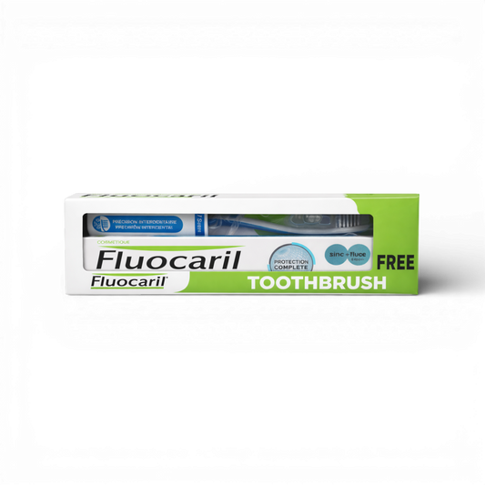 Fluocaril Complete Protection Toothpaste + Free Toothbrush – 75ml