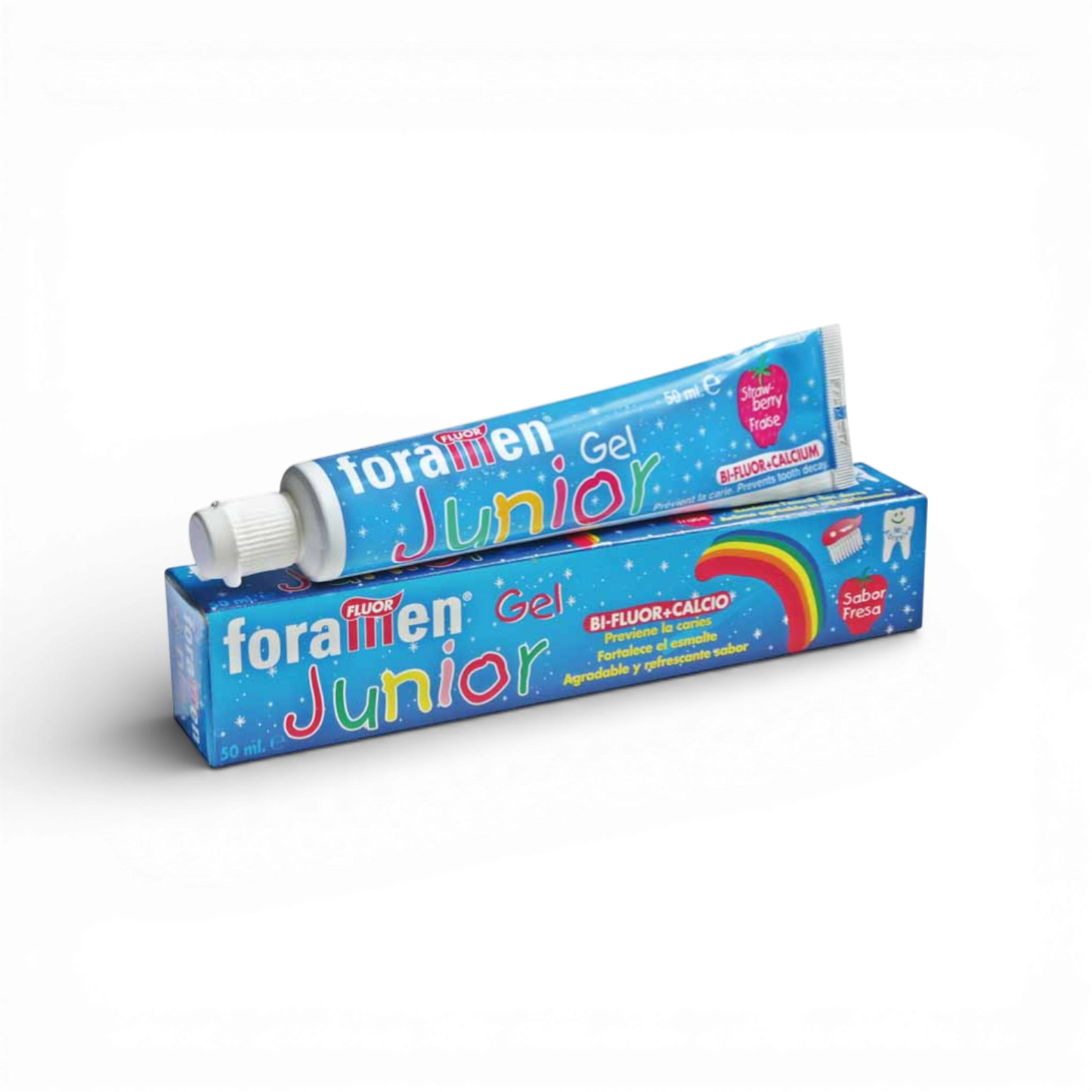 ForaMen Junior Gel Toothpaste Fluor + Calcio Strawberry – 75ml
