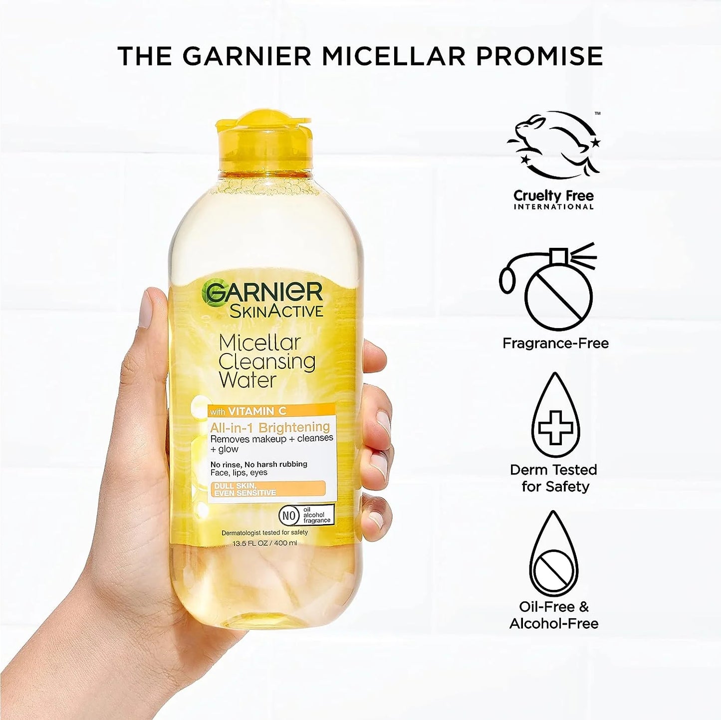 Garnier Micellar Brightening Cleansing Water with Vitamin C - 400ml
