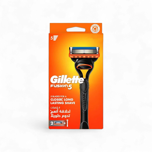 Gillette Fusion5 Shaver with 2 Spare Blades – 2 Pcs