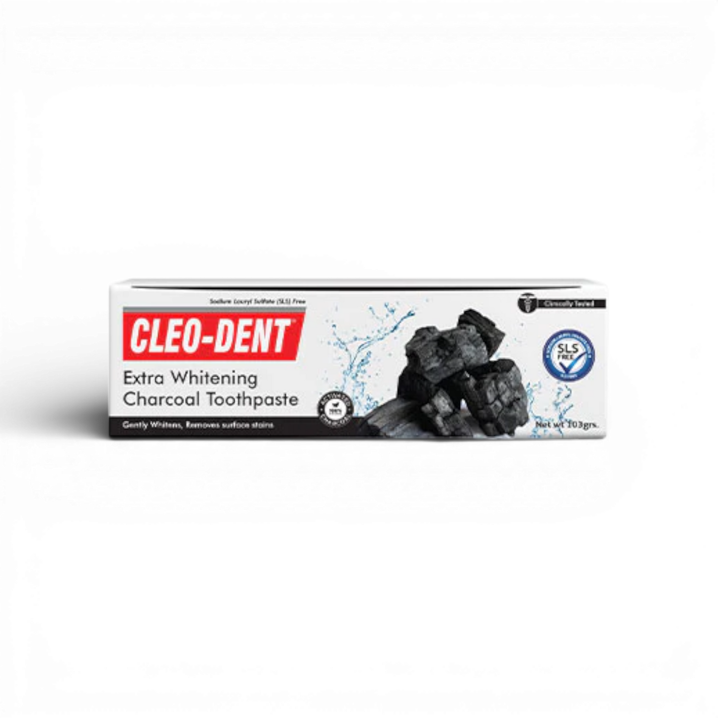 Cleo-Dent Extra Whitening Charcoal Toothpaste - 75 ml