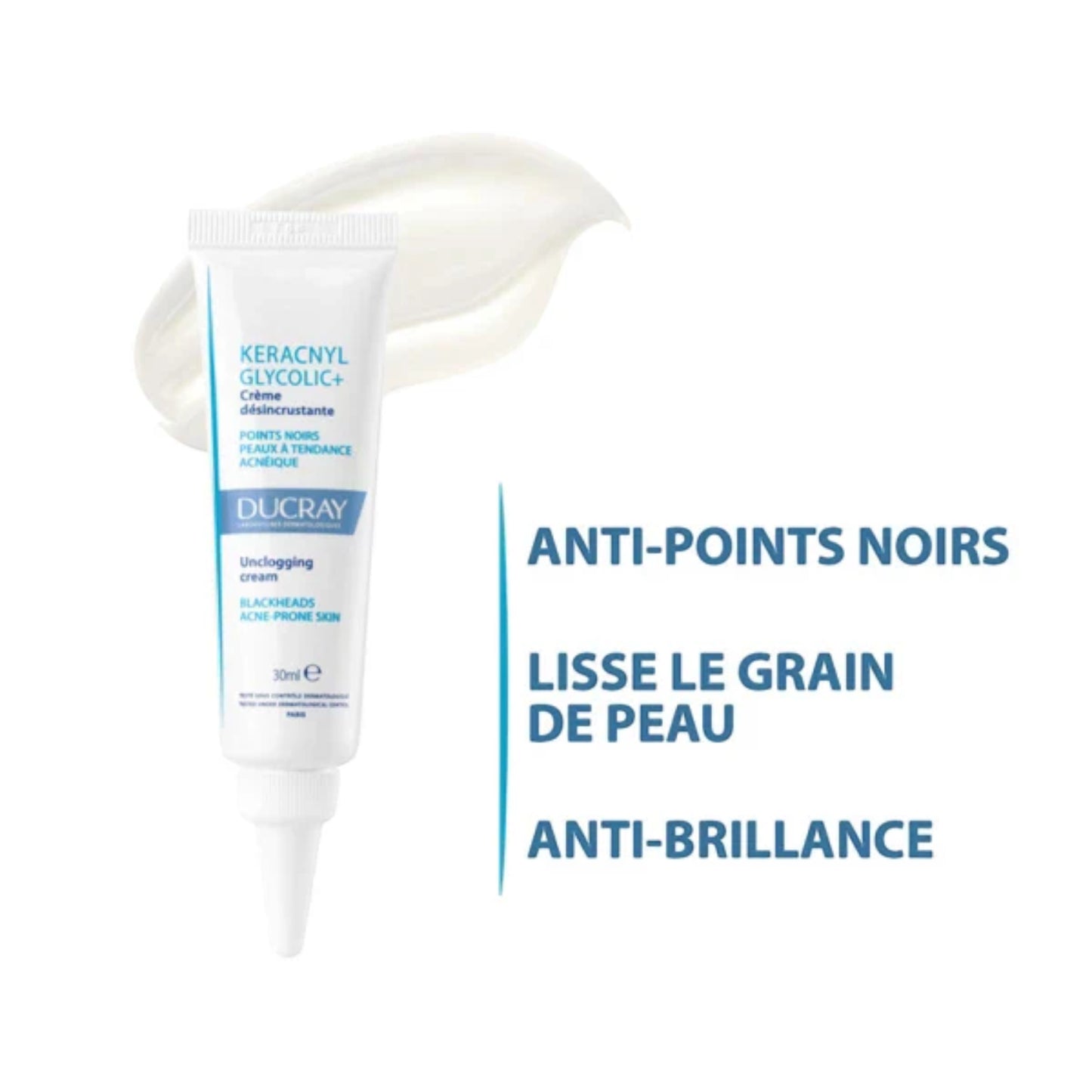 Ducray Keracnyl Glycolic And Unclogging Cream – 30 ml