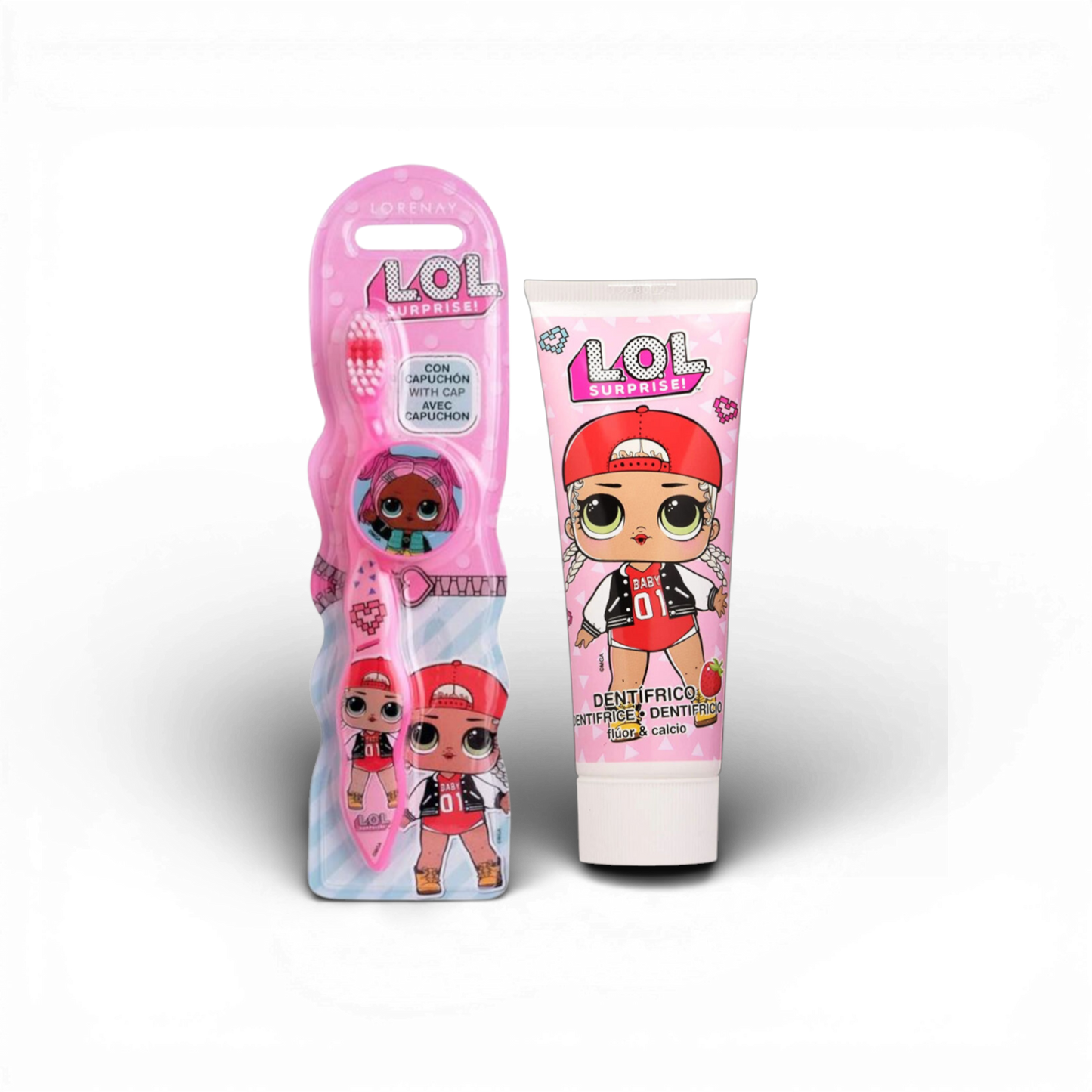 L.O.L Surprise! Kids Toothpaste (Fluoride & Calcium) + Toothbrush Set – 50ml