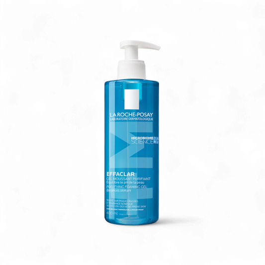 La Roche-Posay Effaclar Foaming Cleansing Gel for Oily & Acne-Prone Skin 400ml & 200ml