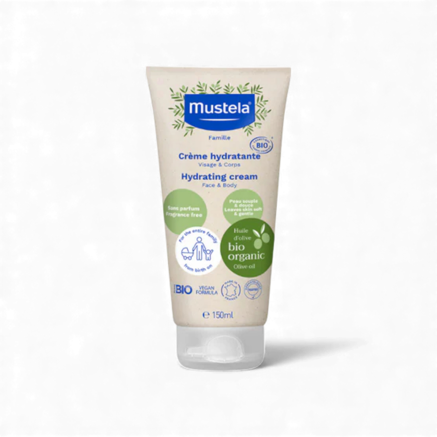 Mustela Bio Organic Hydrating Baby Cream for Face and Body 150ml