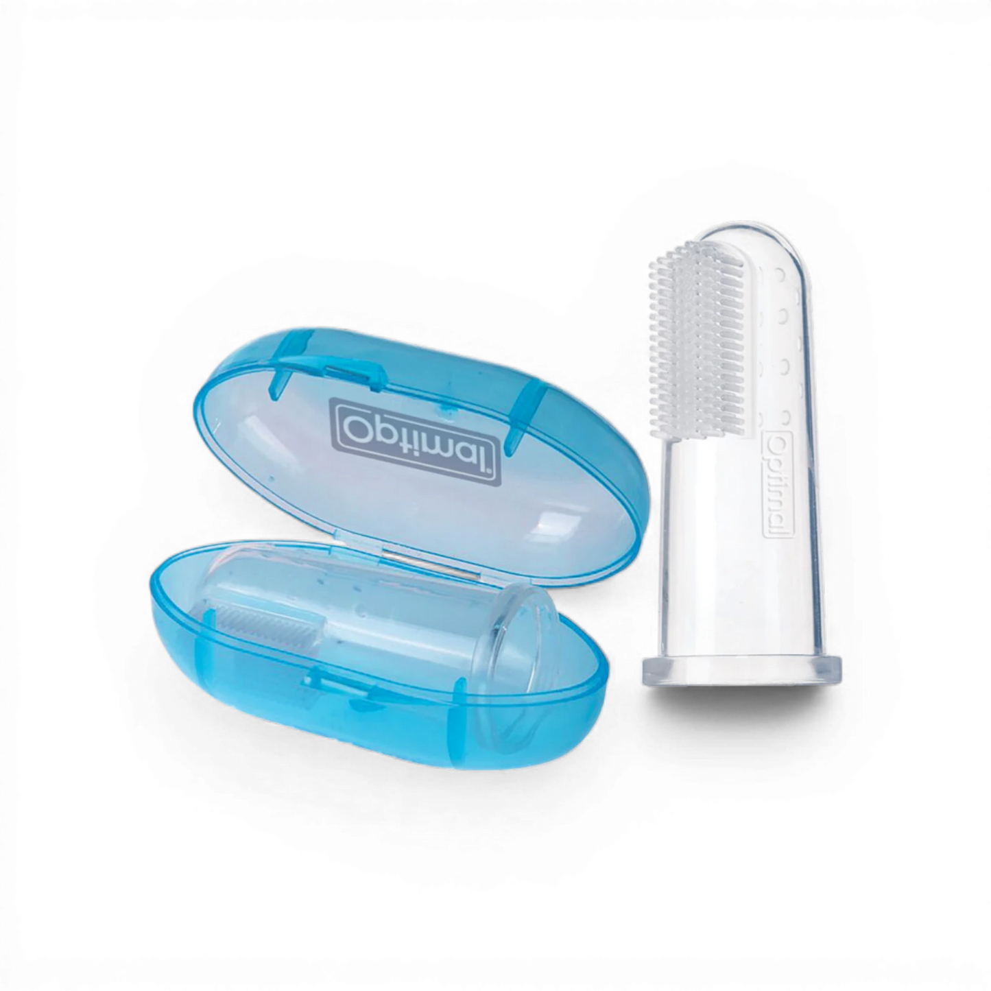 Optimal Baby Silicone Toothbrush – 0+ Months - Blue