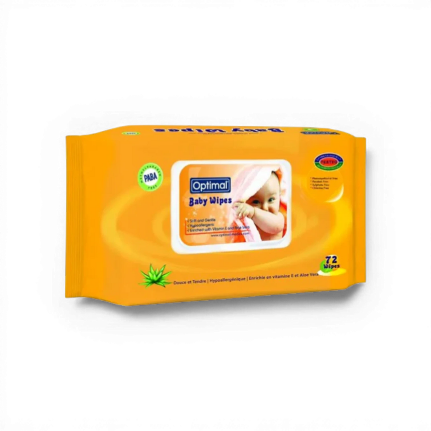 Optimal Baby Wipes – 72 Wipes