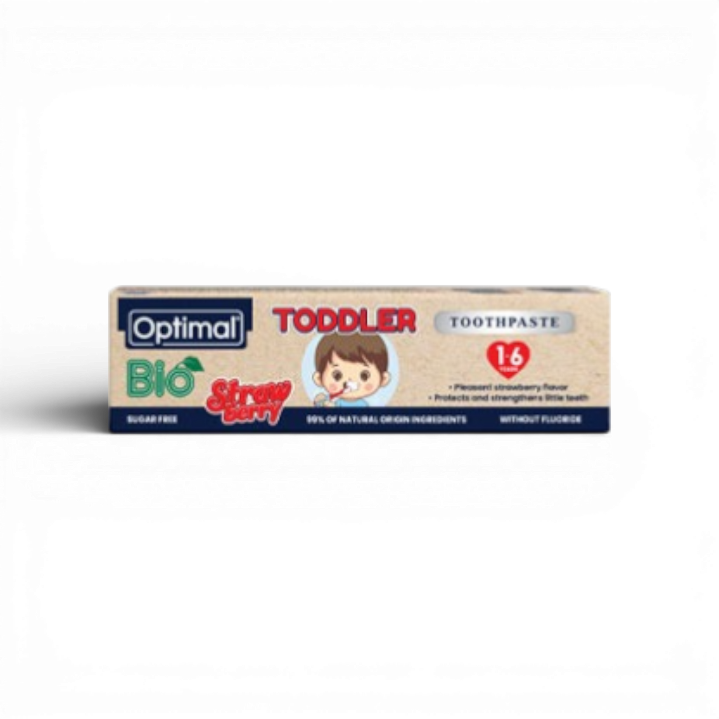 Optimal Bio Strawberry Toddler Toothpaste 1–6 Years