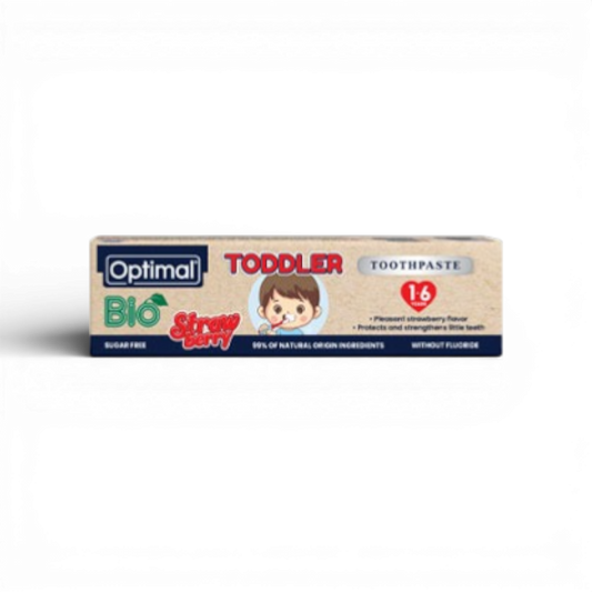 Optimal Bio Strawberry Toddler Toothpaste 1–6 Years