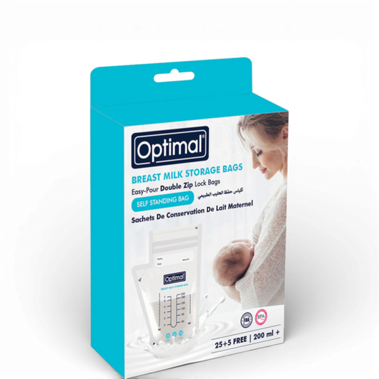 Optimal Breast Milk Storage Bags - 200 ML (25 + 5 Free)