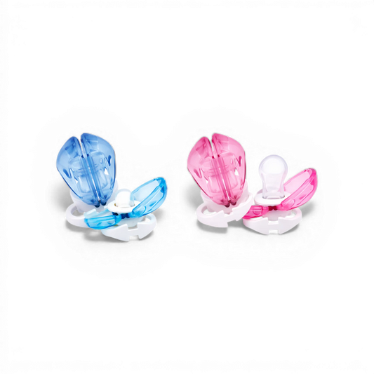 Optimal Dust Free Silicone Pacifier – 6+ Months (2 Pieces) - Blue or Pink