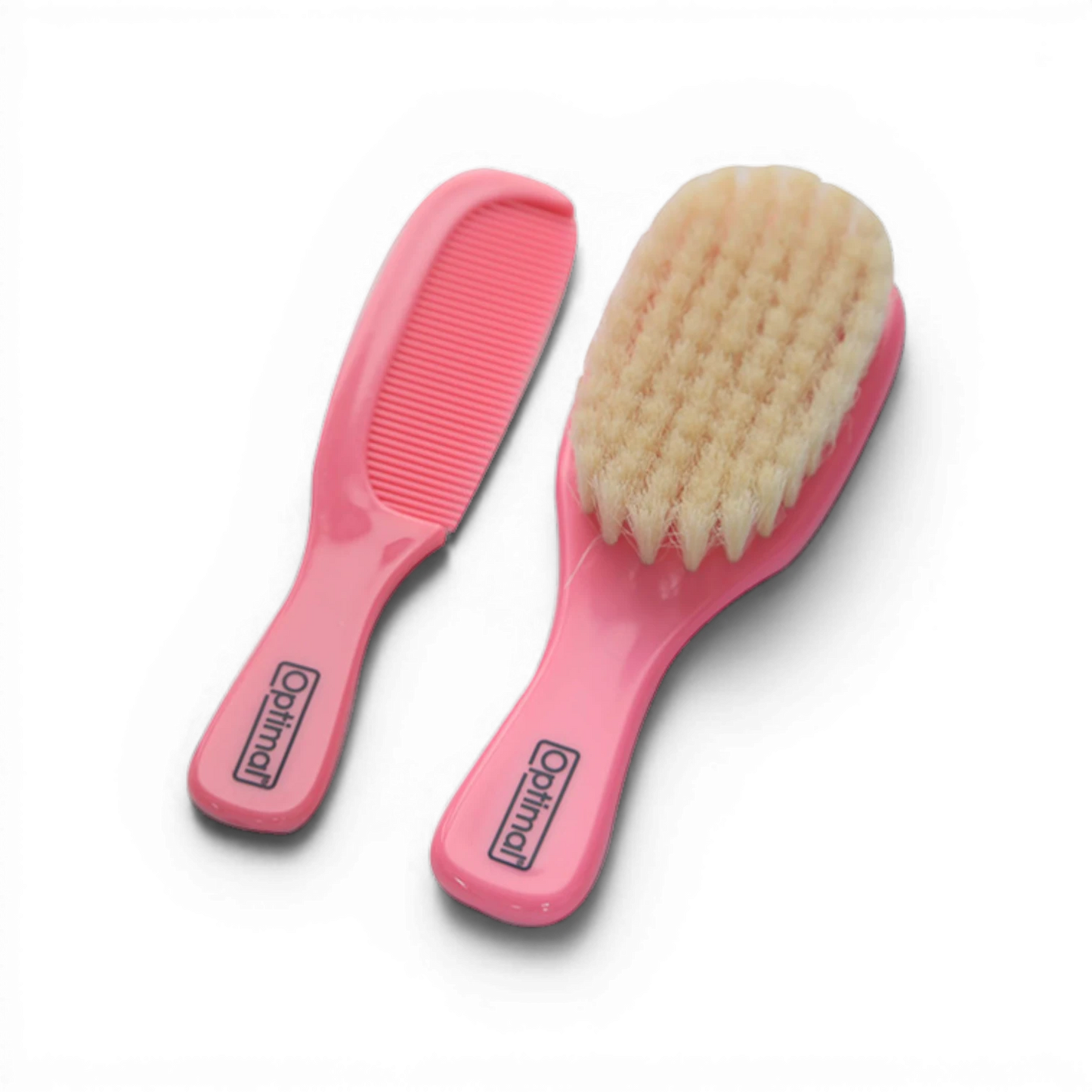 Optimal Natural Bristles Baby Brush & Comb Set – 0+ Months – 3 colors