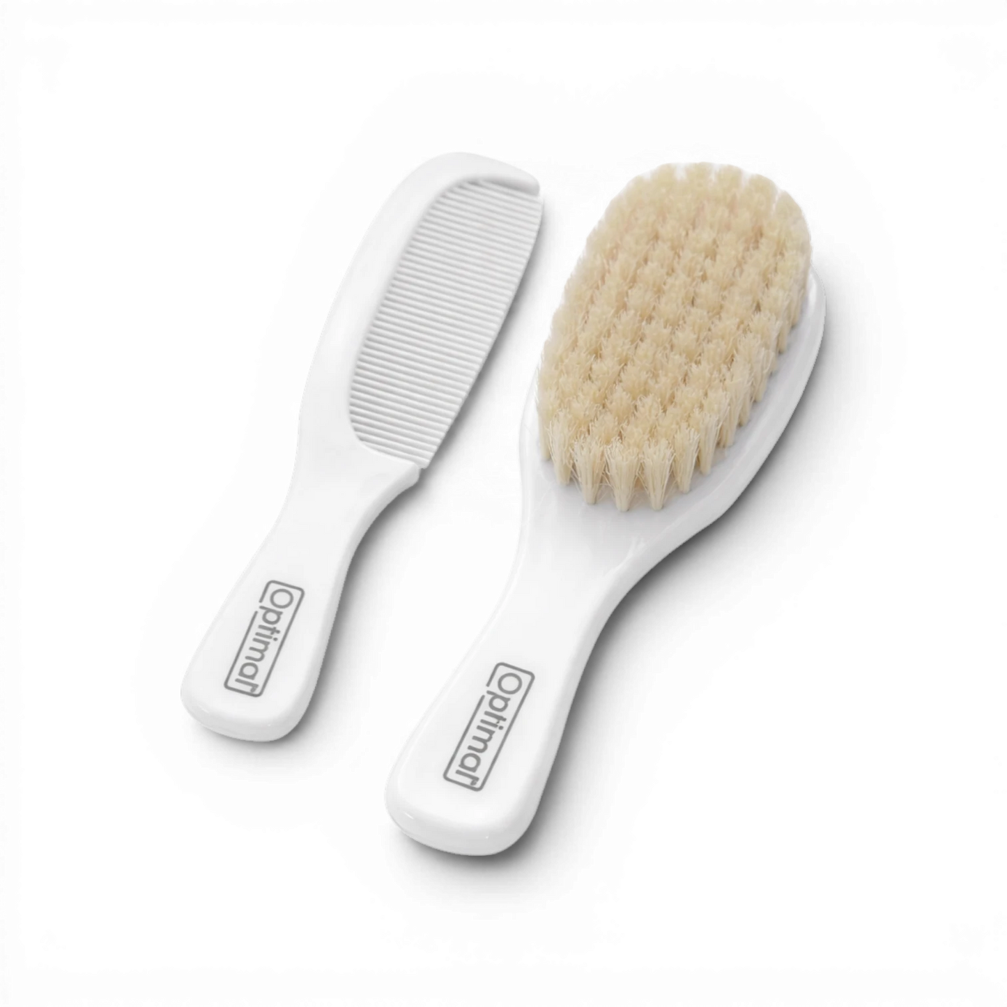 Optimal Natural Bristles Baby Brush & Comb Set – 0+ Months – 3 colors
