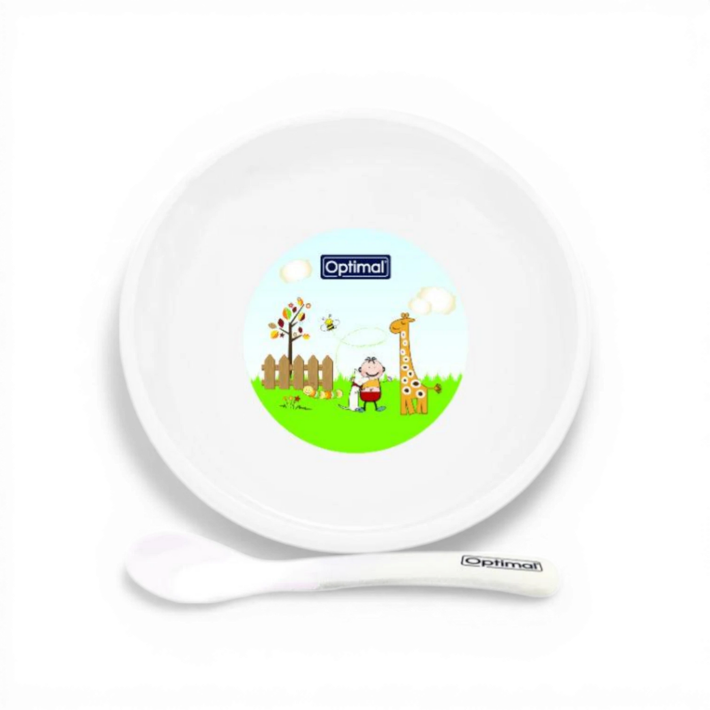 Optimal Non-Slip Feeding Dish Set – 4+ Months – 3 colors