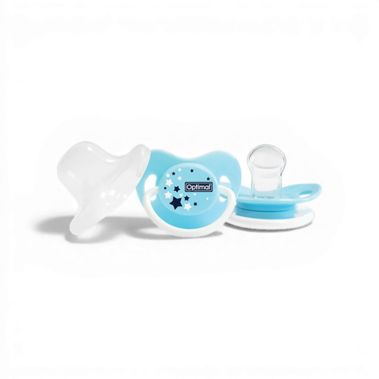 Optimal Silicone Orthodontic Pacifier – 0+ Months – Blue or Pink