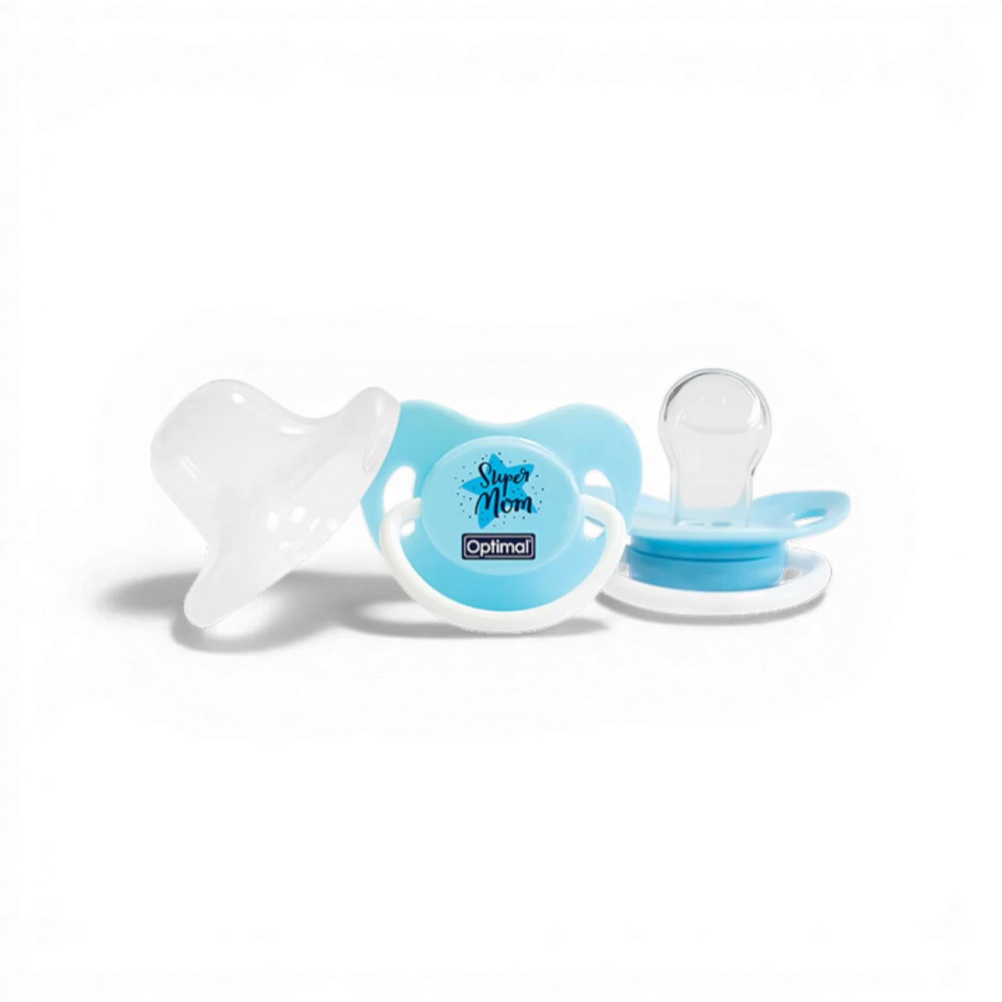 Optimal Orthodontic Silicone Pacifier – 6+ Months – Blue or Pink