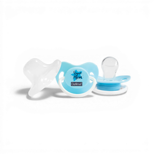 Optimal Orthodontic Silicone Pacifier – 6+ Months – Blue or Pink