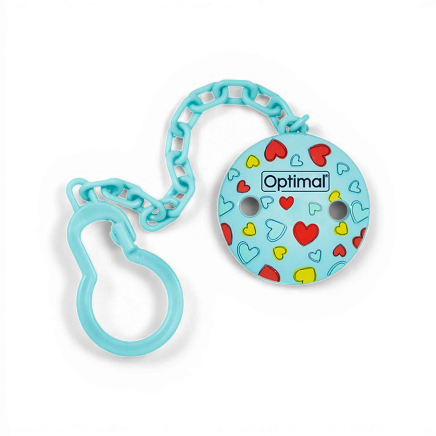 Optimal Pacifier Holder Clip – 0+ Months – Round Shaped (3 Colors)