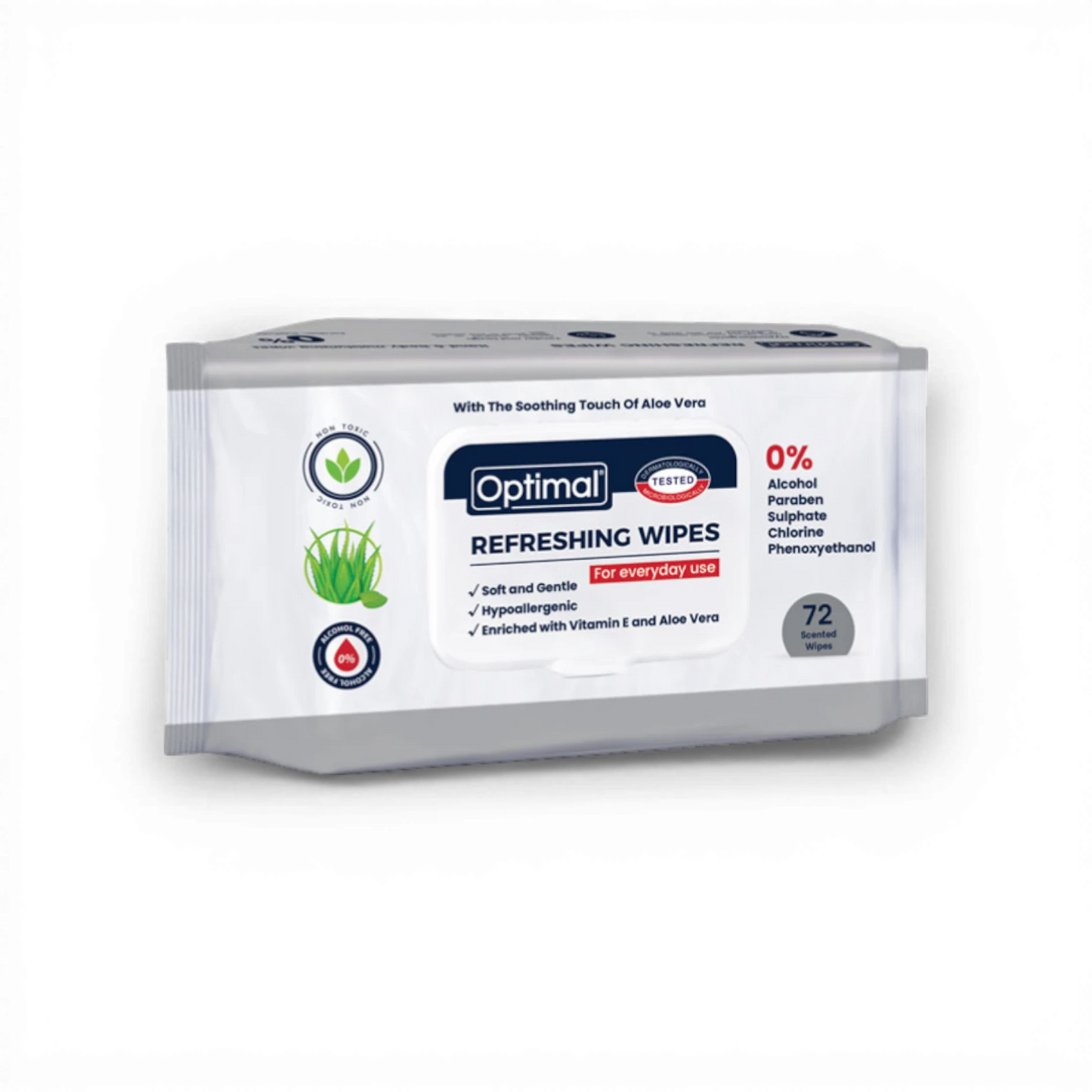 Optimal Refreshing Wipes – 72 Wipes