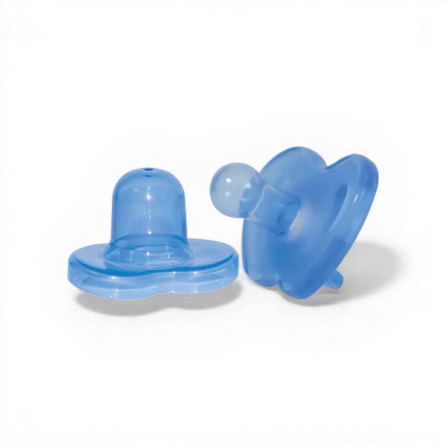 Optimal Round Nipple Silicone Pacifier – 6+ Months – Blue or Pink