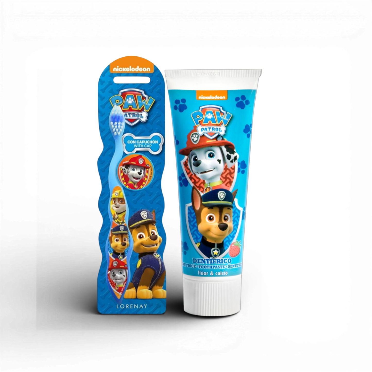 Paw Patrol Kids Toothpaste (Fluoride & Calcium) + Toothbrush Set – 50ml