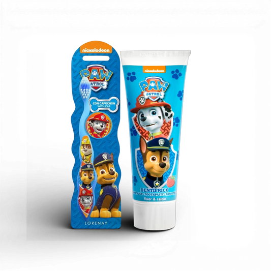 Paw Patrol Kids Toothpaste (Fluoride & Calcium) + Toothbrush Set – 50ml