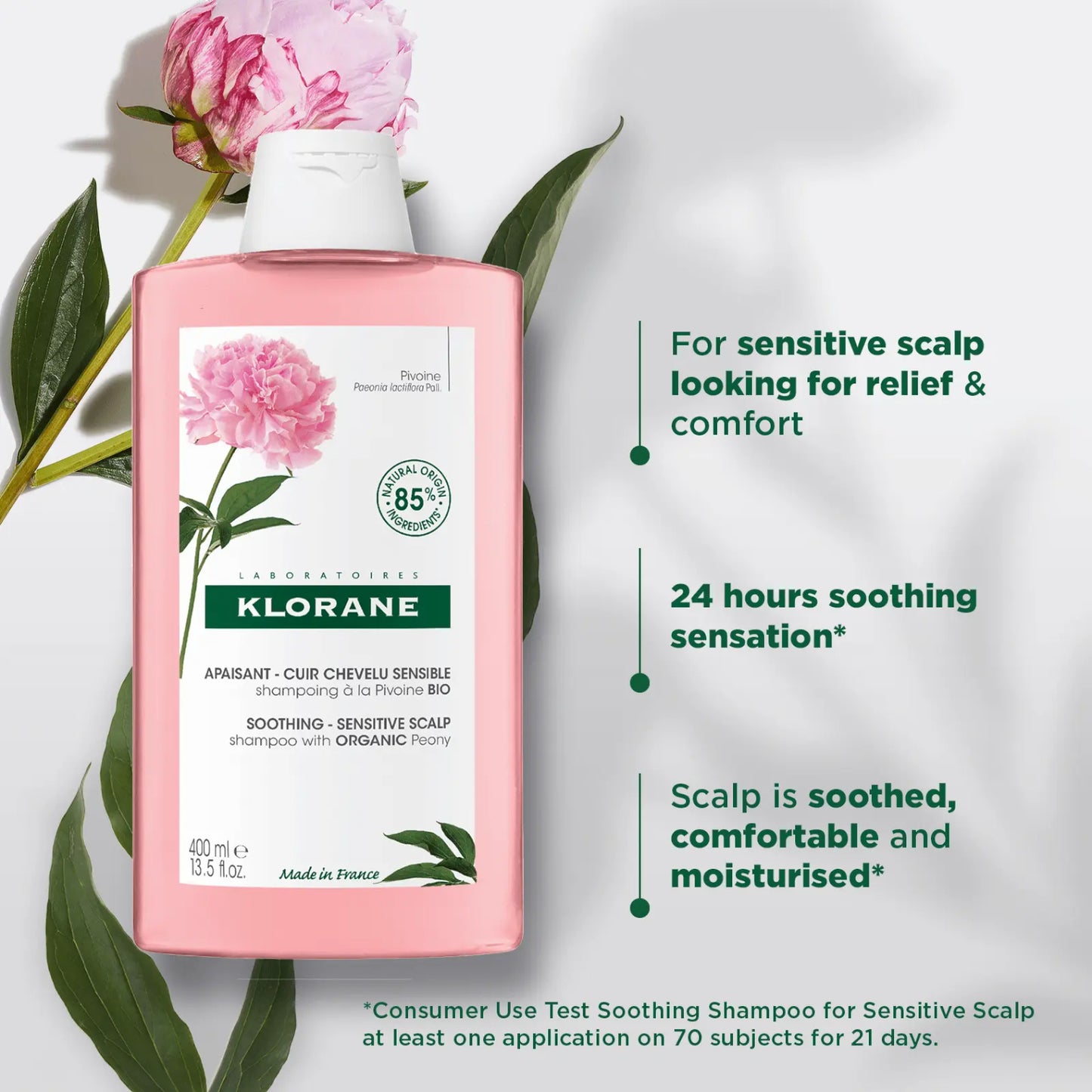 Klorane Soothing Shampoo with Organic Peony - 200ml