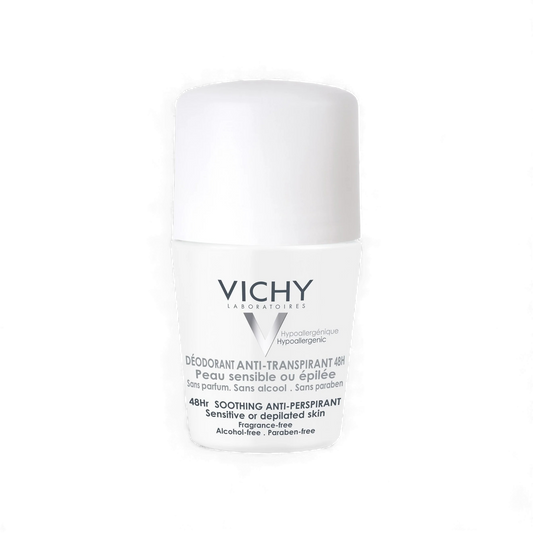 Vichy Deodorant Roll-On for Sensitive or Shaved Skin – 50ml
