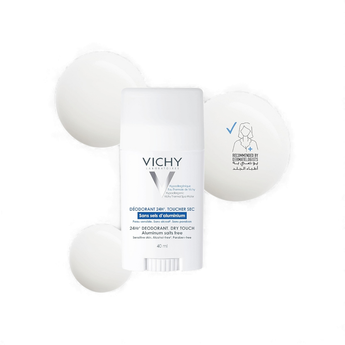 Vichy Mineral 24H Aluminum-Free Deodorant Stick for Sensitive Skin – 40ml