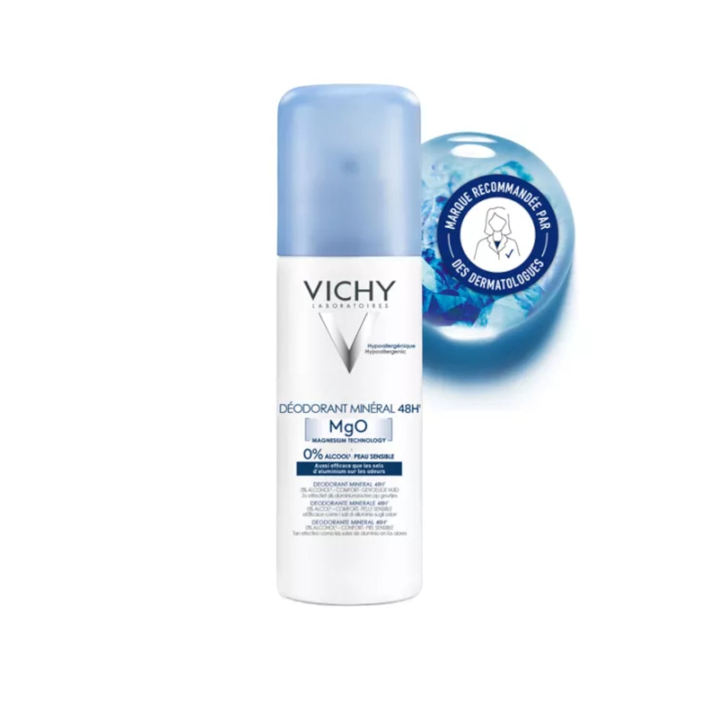 Vichy Mineral 48H Aluminum-Free Deodorant Spray – 125ml