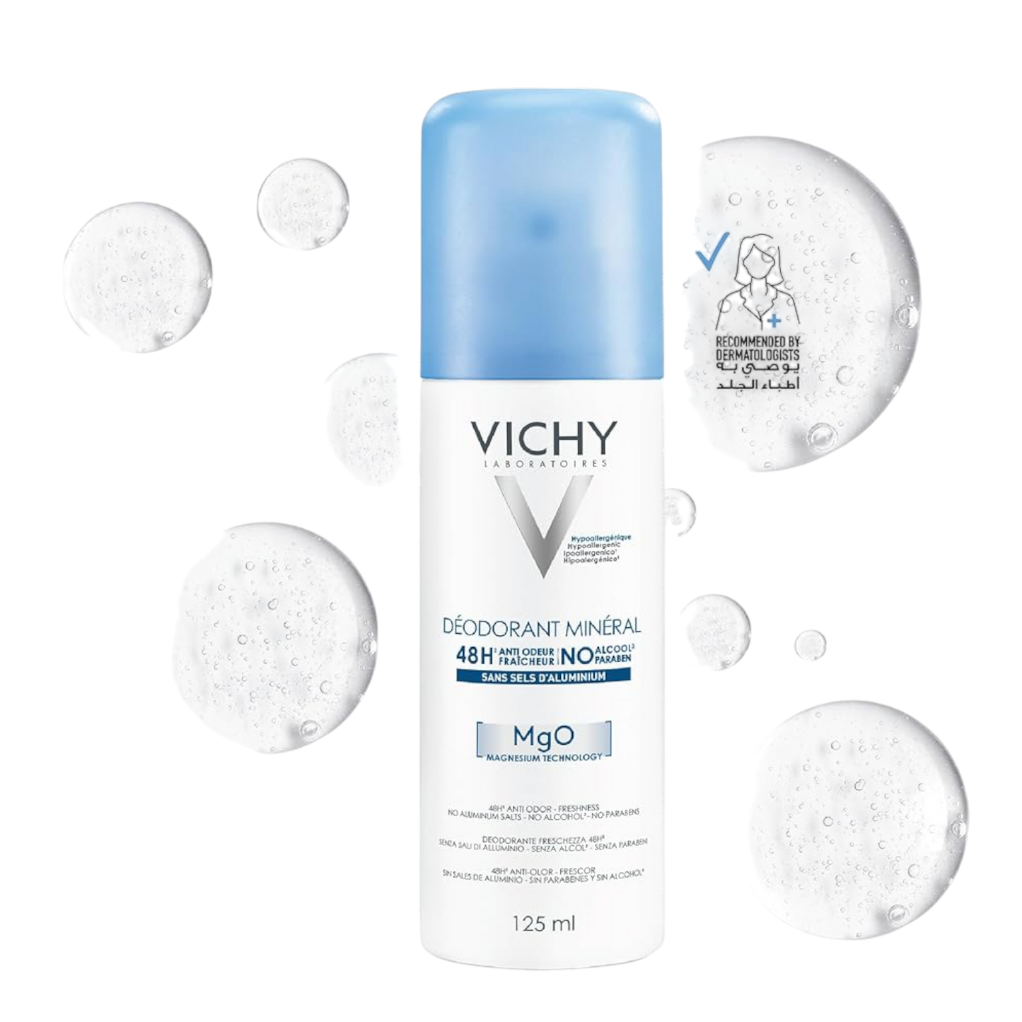 Vichy Mineral 48H Aluminum-Free Deodorant Spray – 125ml