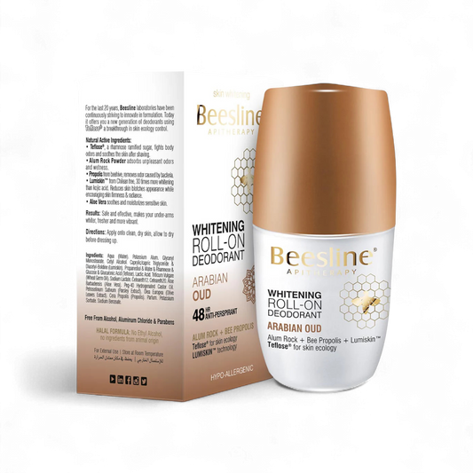 Beesline Whitening Roll-On Deodorant - Arabian Oud - 50ml