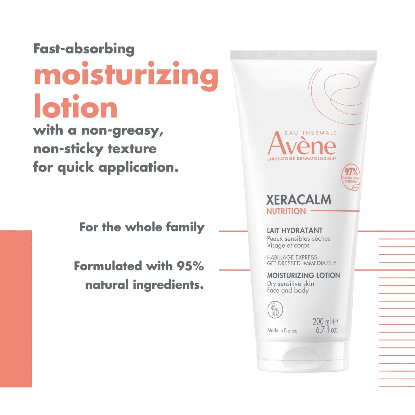 Avène Xeracalm Nutrition Moisturizing Lotion Face & Body 200ml