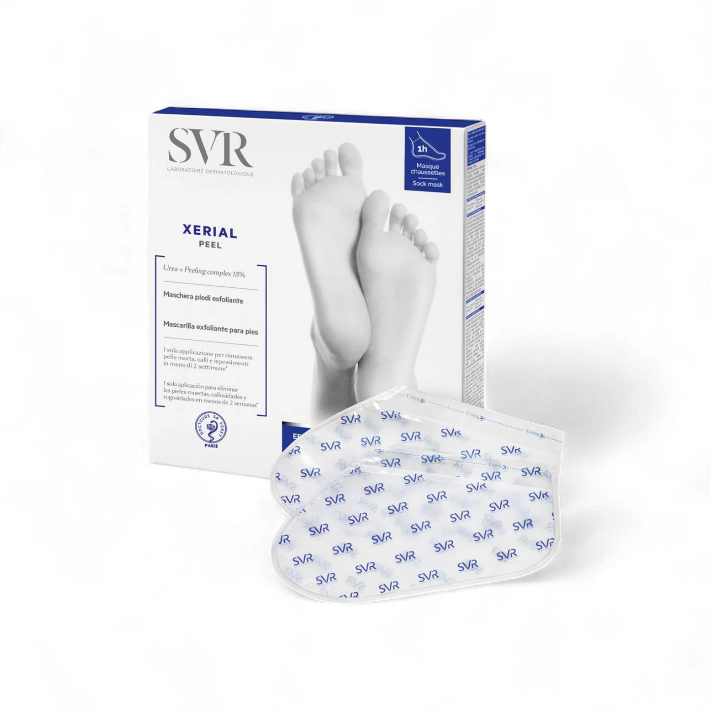 SVR Xérial Peel Exfoliating Foot Mask – 1 Pair