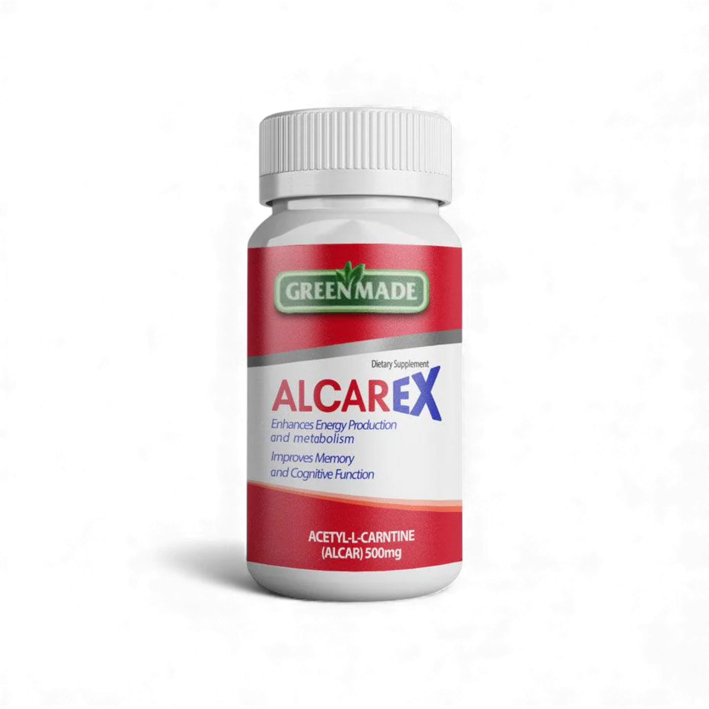 Green Made – Alcarex Acetyl L-Carnitine 500 mg (60 Capsules)